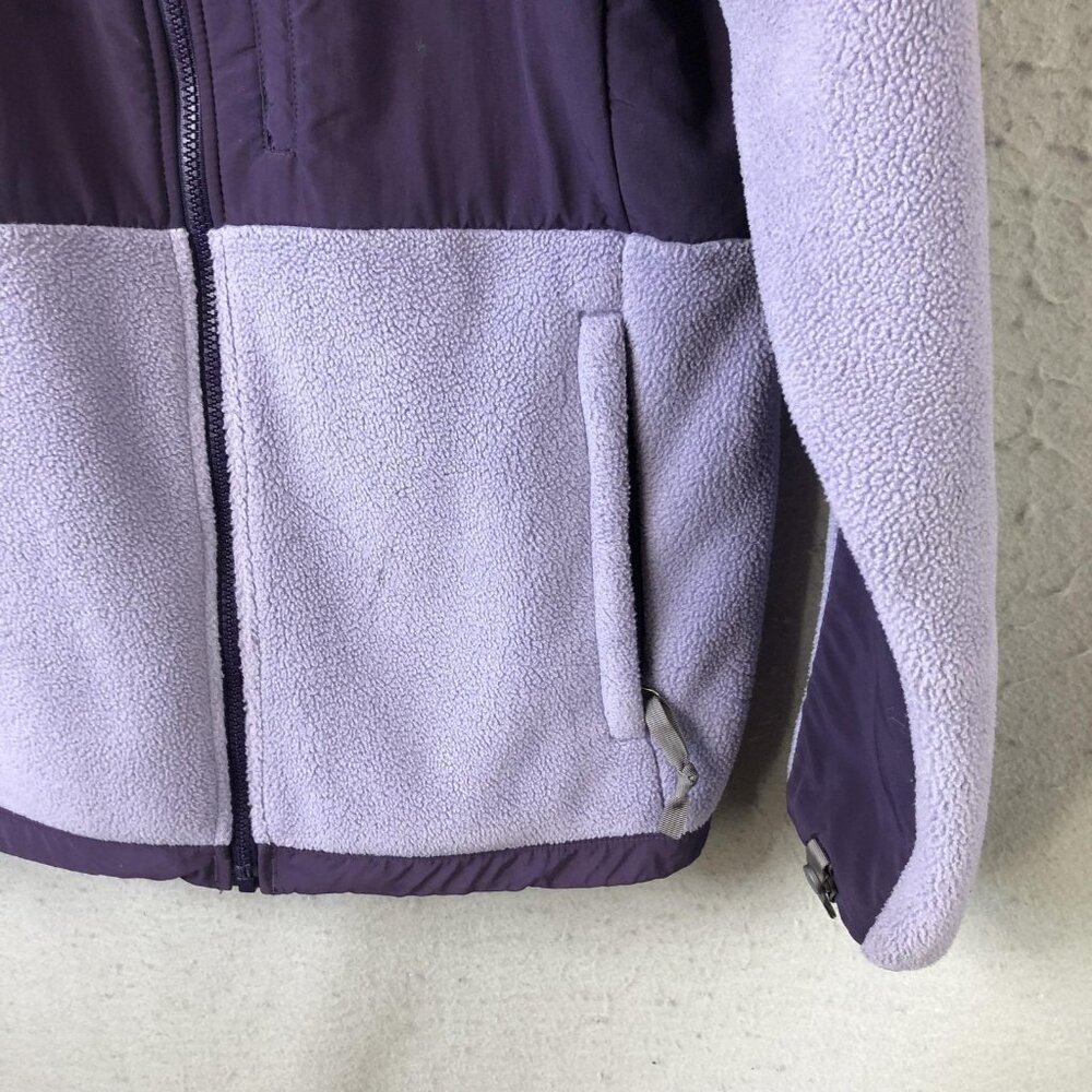 The North Face Jacket Womens L Purple Polartec Fleece Full Zip Logo Outdoor - Picture 14 of 16